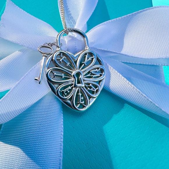 Tiffany & Co. Silver Filigree Heart Necklace - Picture 3 of 8